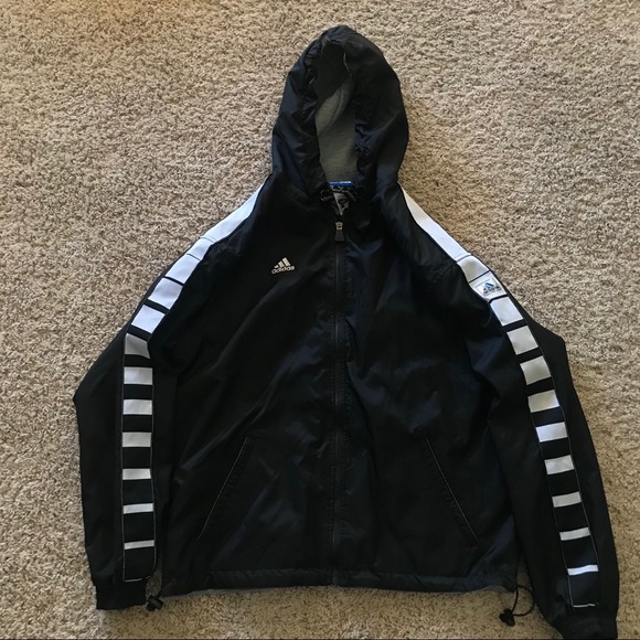 adidas reflective stripe jacket